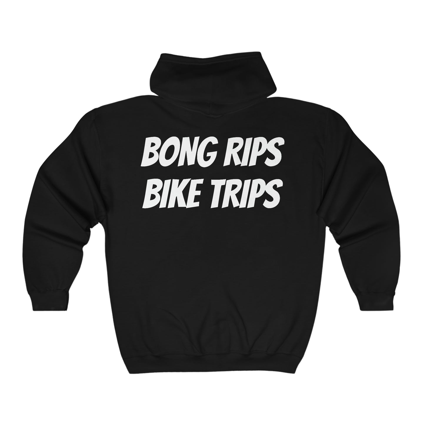 Bong Rips/Bike Trips - Unisex Heavy Blend™ Full Zip Hooded Sweatshirt